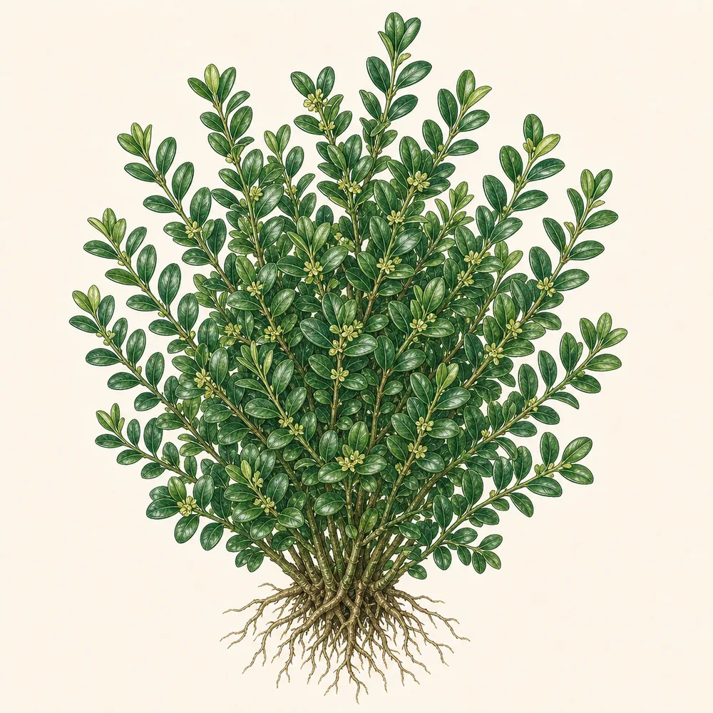 Botanical illustration of Box
