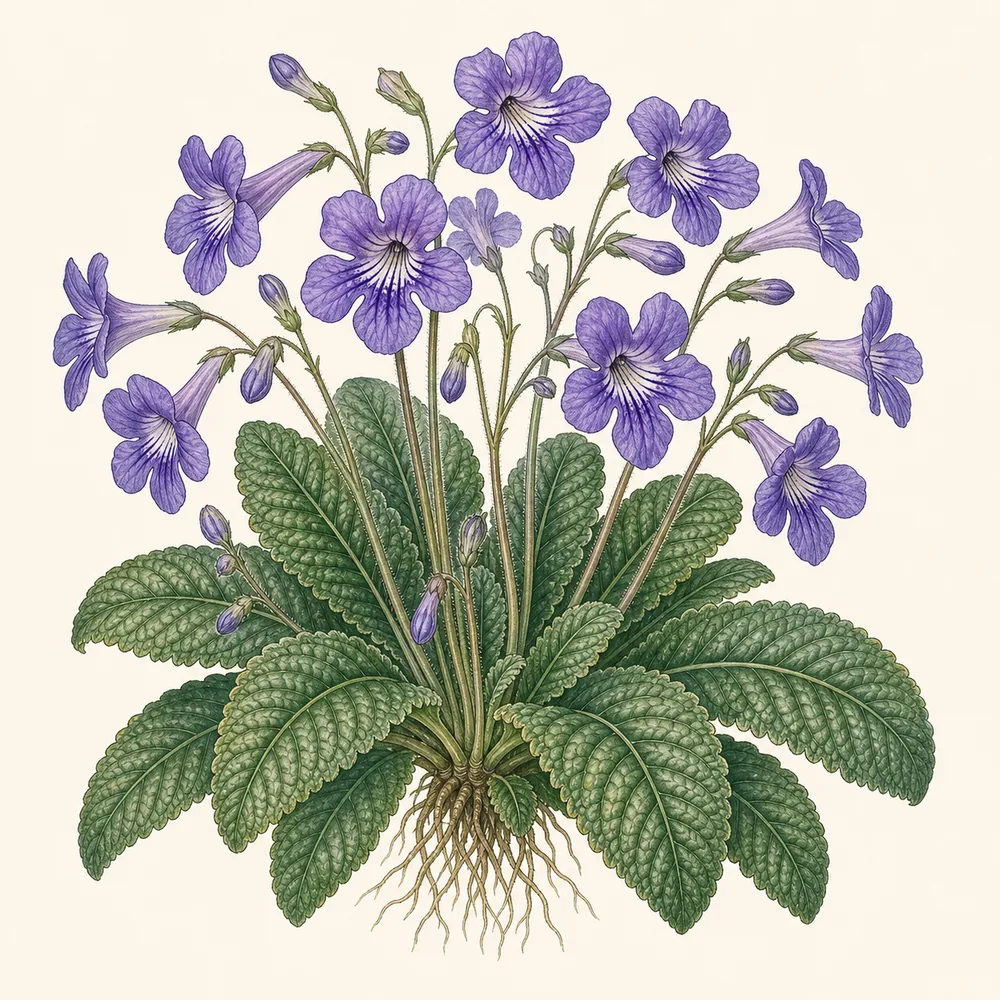 Botanical illustration of Cape Primrose