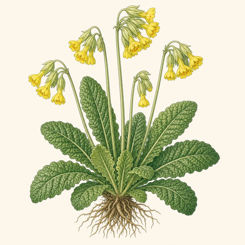 Botanical illustration of Cowslip