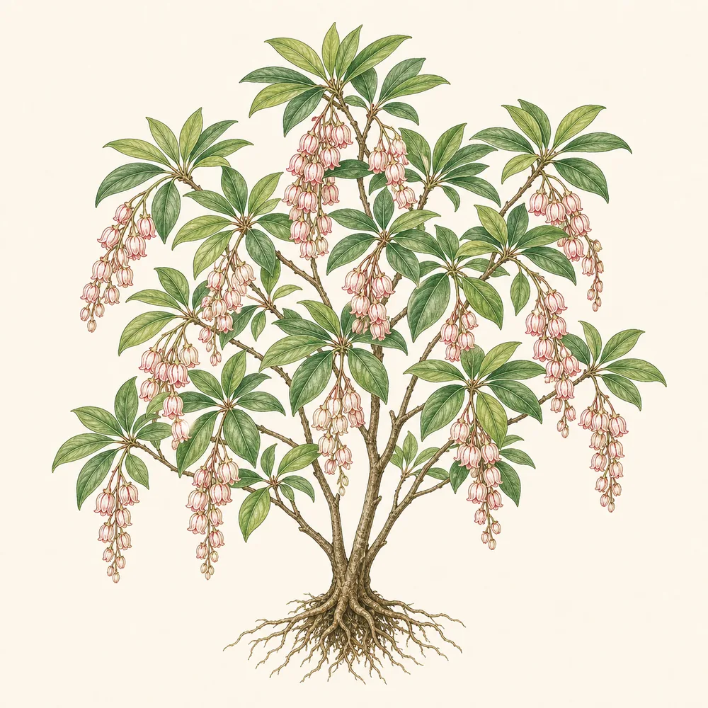 Botanical illustration of Enkianthus