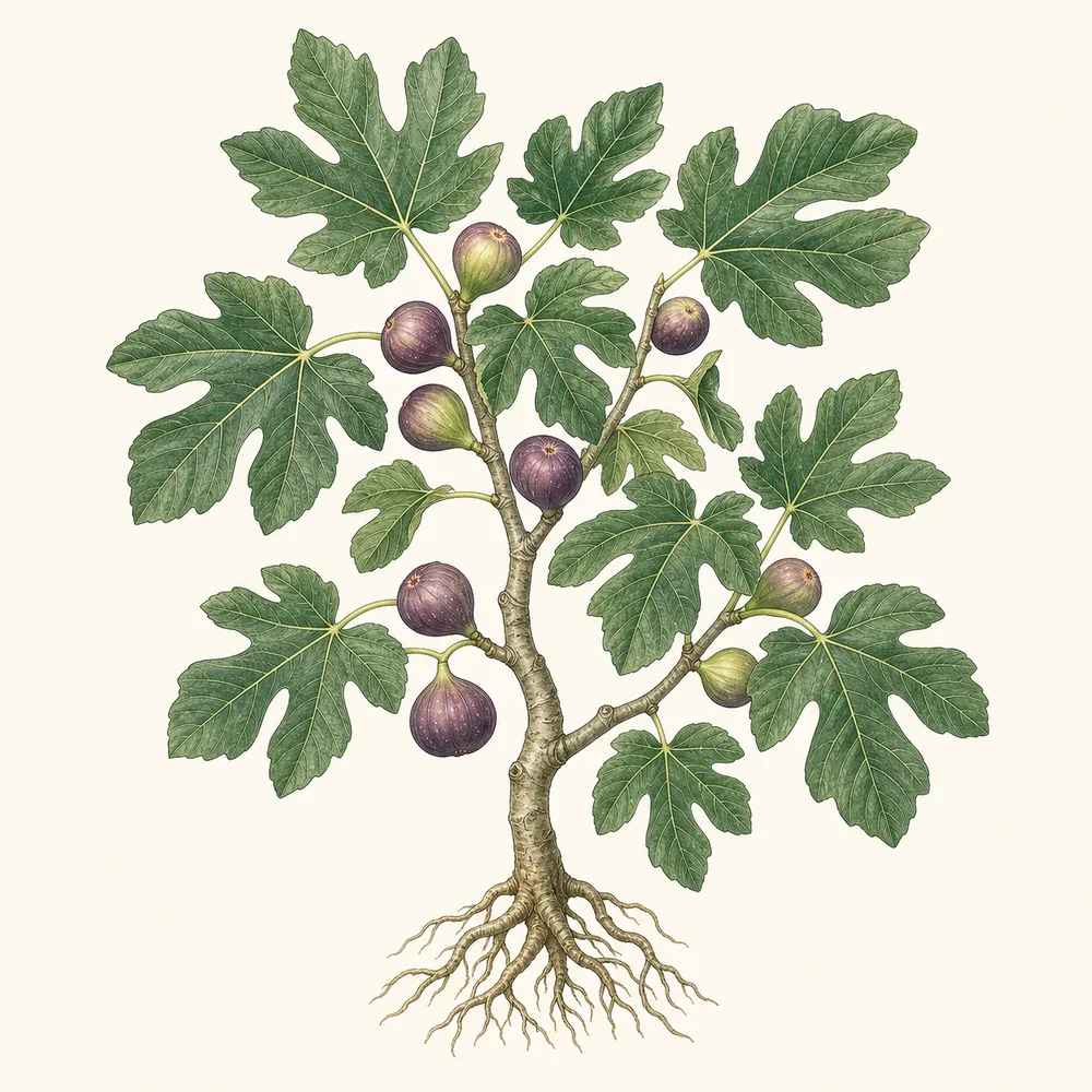 Botanical illustration of Fig