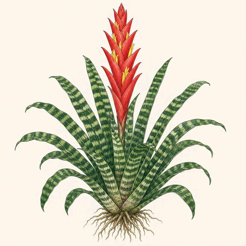 Botanical illustration of Flaming Sword