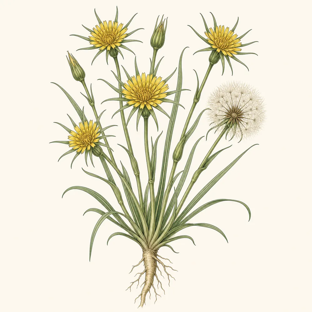 Botanical illustration of Goat's-beard