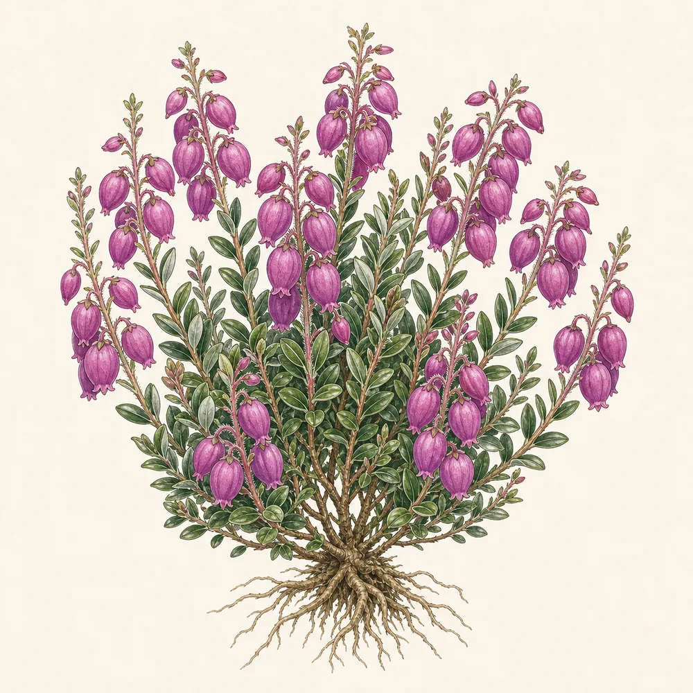 Botanical illustration of Irish Heath