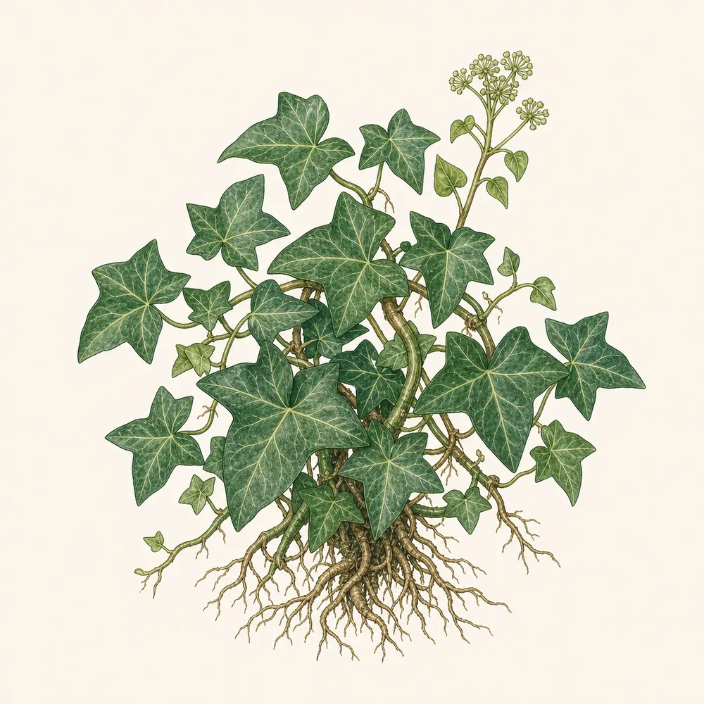 Botanical illustration of Ivy