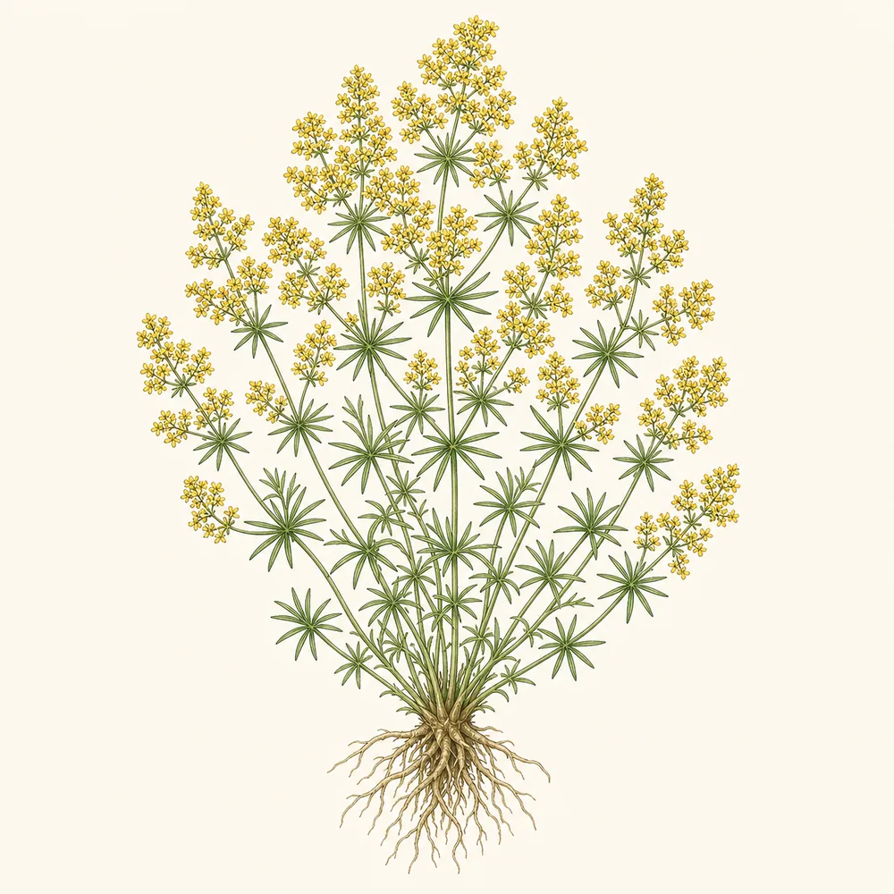 Botanical illustration of Lady's Bedstraw