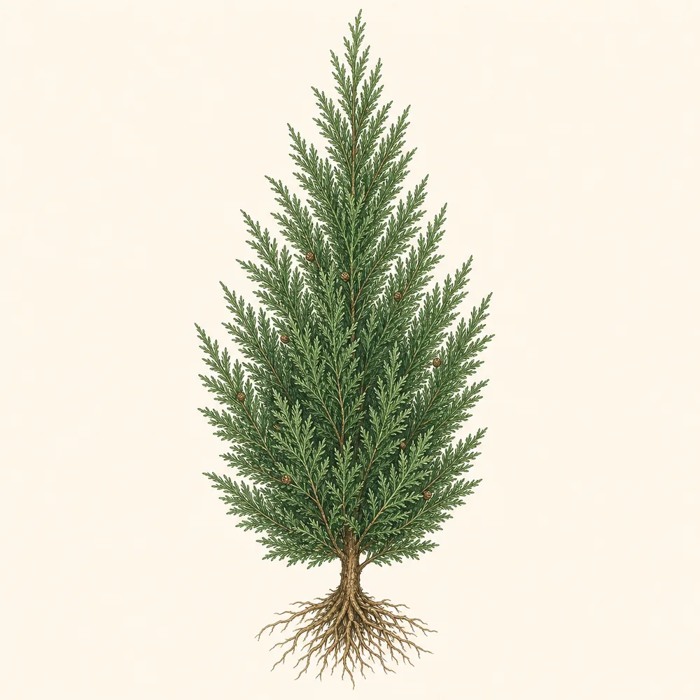 Botanical illustration of Leylandii