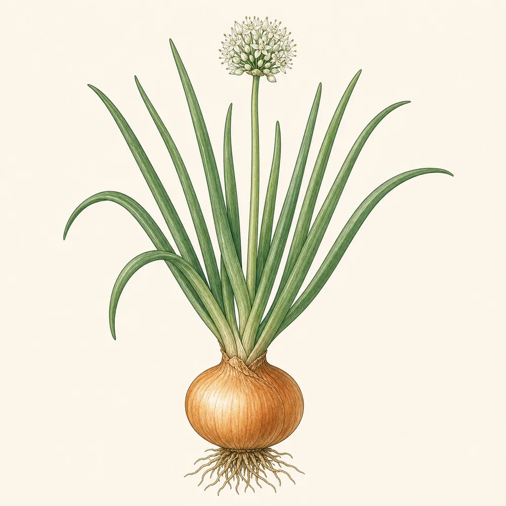 Botanical illustration of Onion