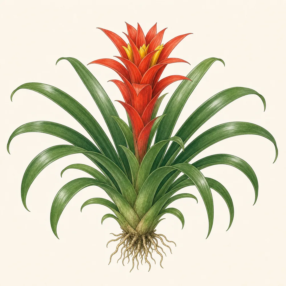 Botanical illustration of Scarlet Star