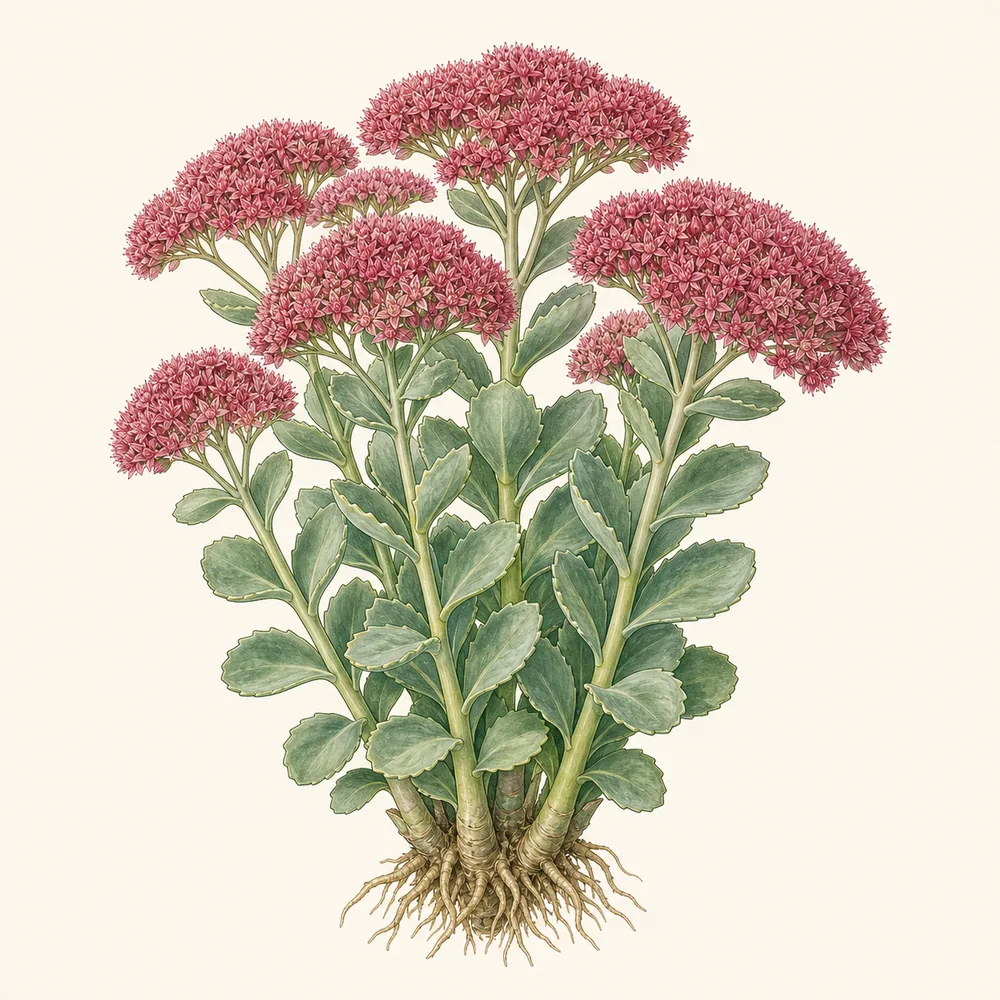 Botanical illustration of Sedum