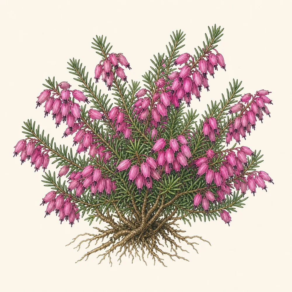 Botanical illustration of Winter Heath
